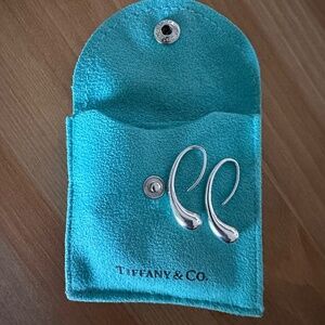 Tiffany & Co Silver Tear Drop Earrings